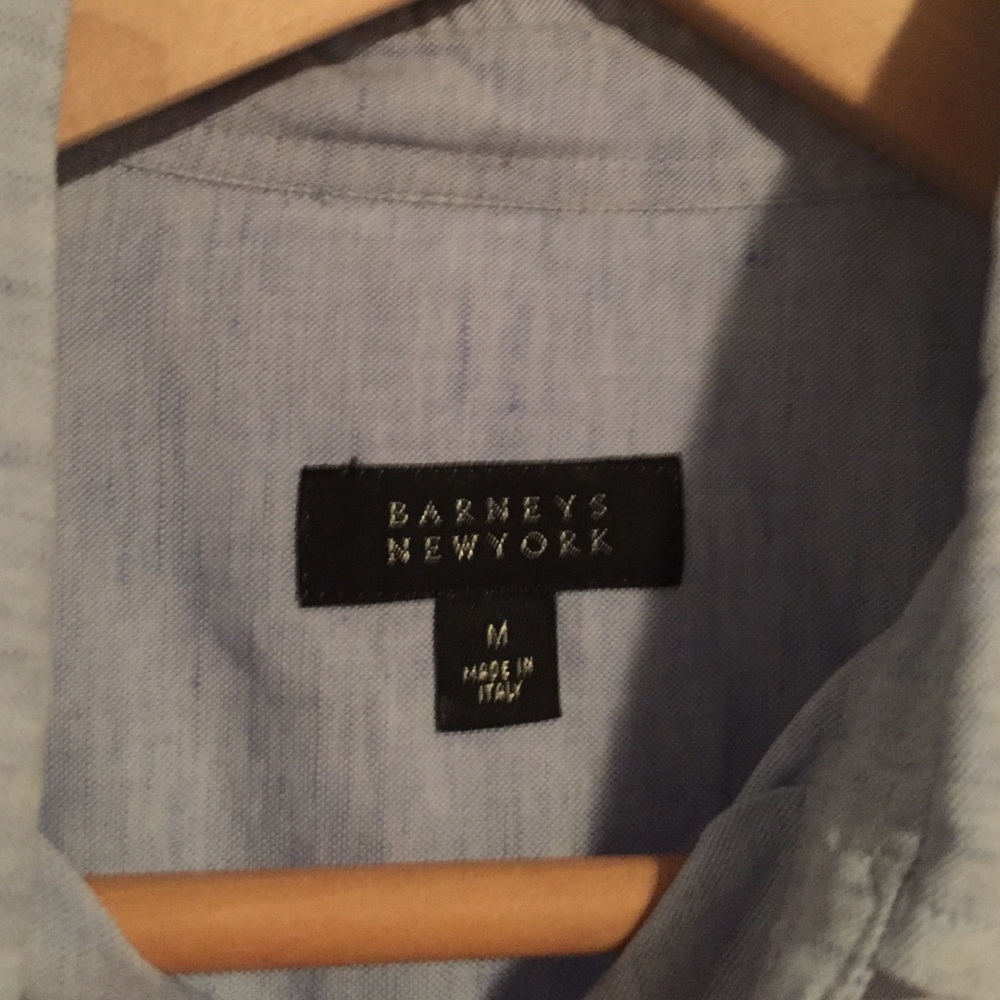 Men's Barneys New York long sleeve button …